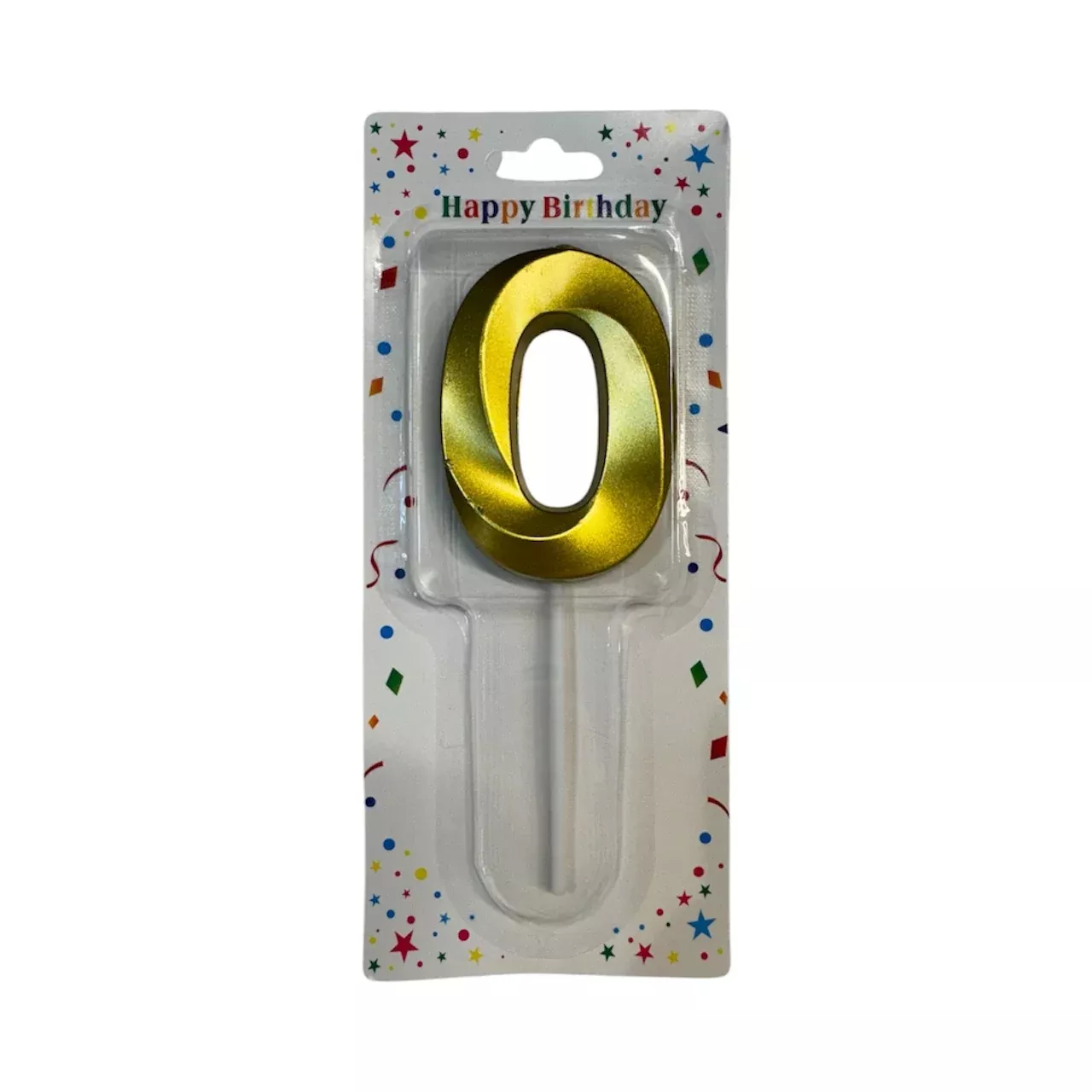 0 Number Candle Gold
