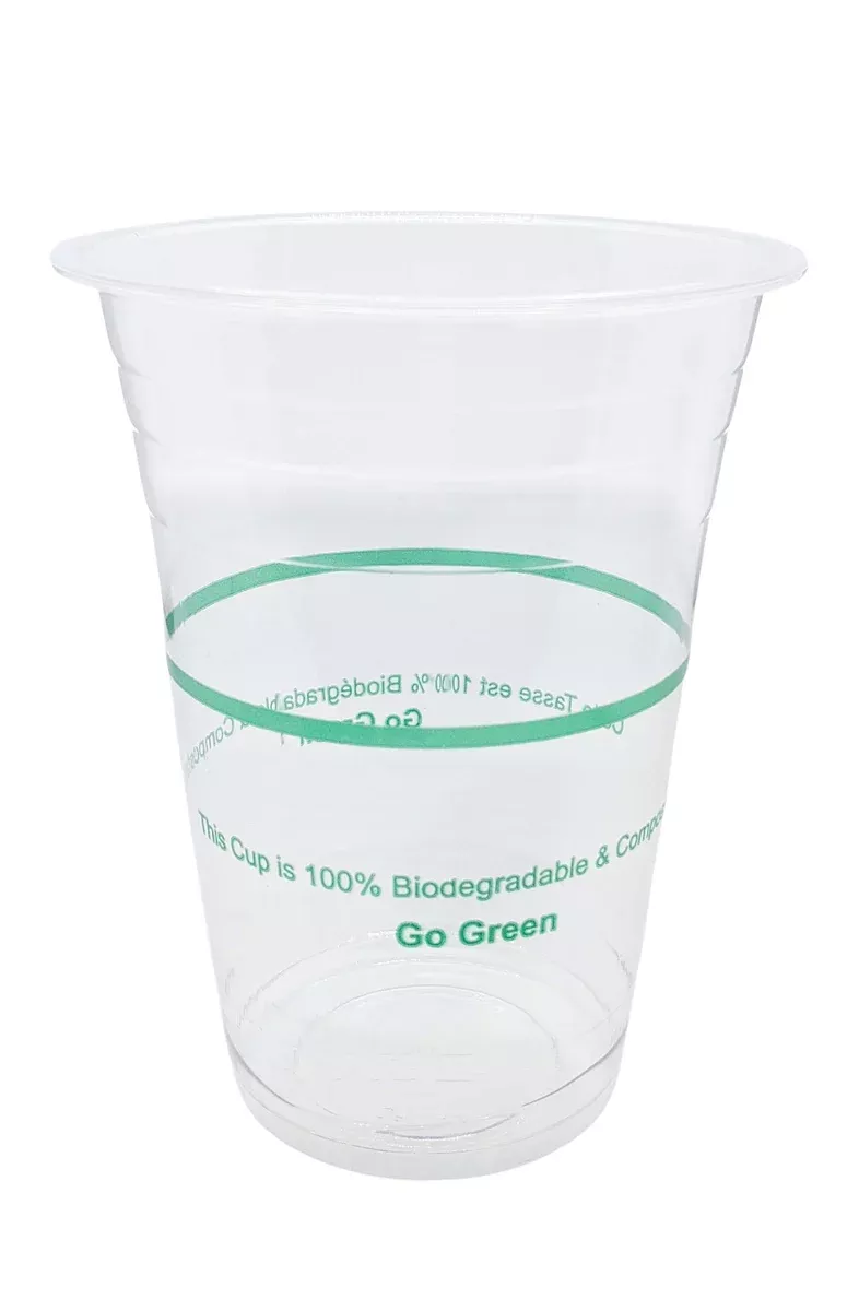 14oz Clear PLA Cold Cup CF955 (1000 Per Case) - Compostable