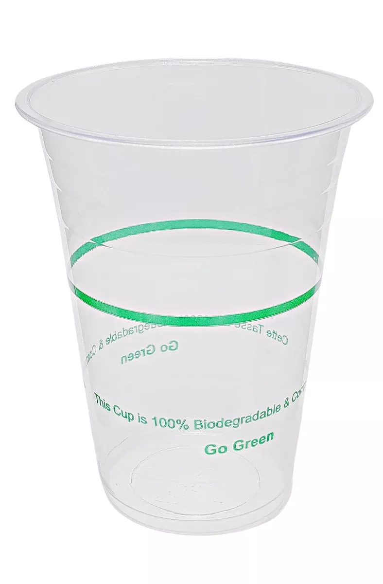 16oz Clear PLA Cold Cup CF956 (1000 Per Case) - Compostable