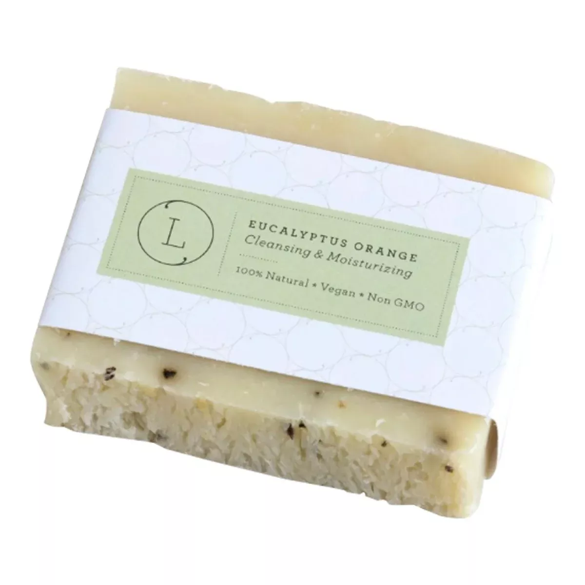 2 x Eucalyptus Natural Handmade Soap Bar, Fresh Cold Process Soap