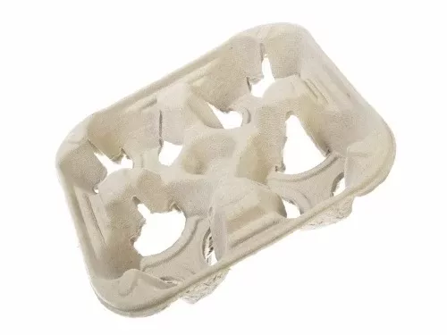 4 Cup Drink Tray Holder w/ Handle (300 Per Case) (jit)
