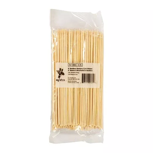 6" Bamboo Skewers - (100s) (JIT)