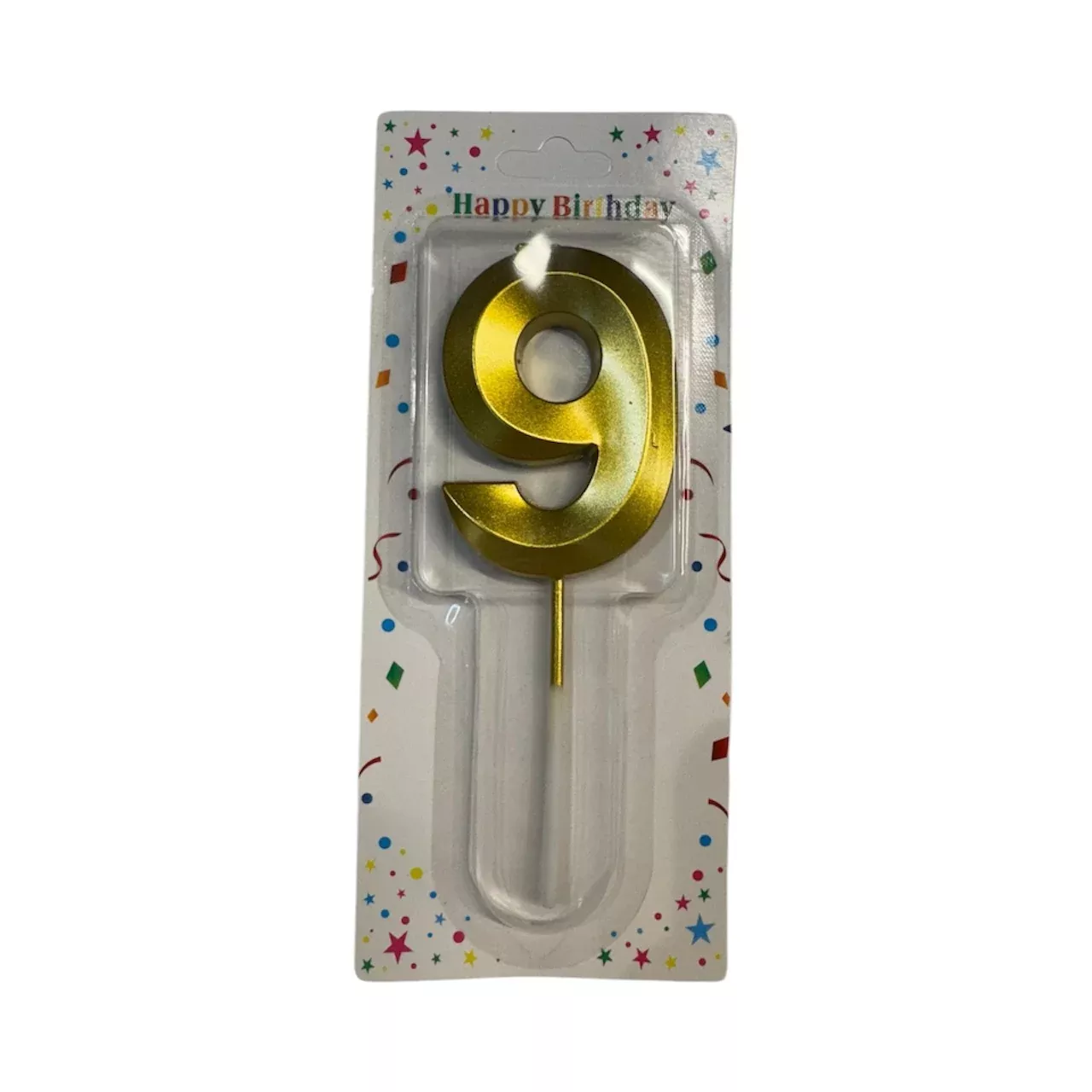 9 Number Candle Gold