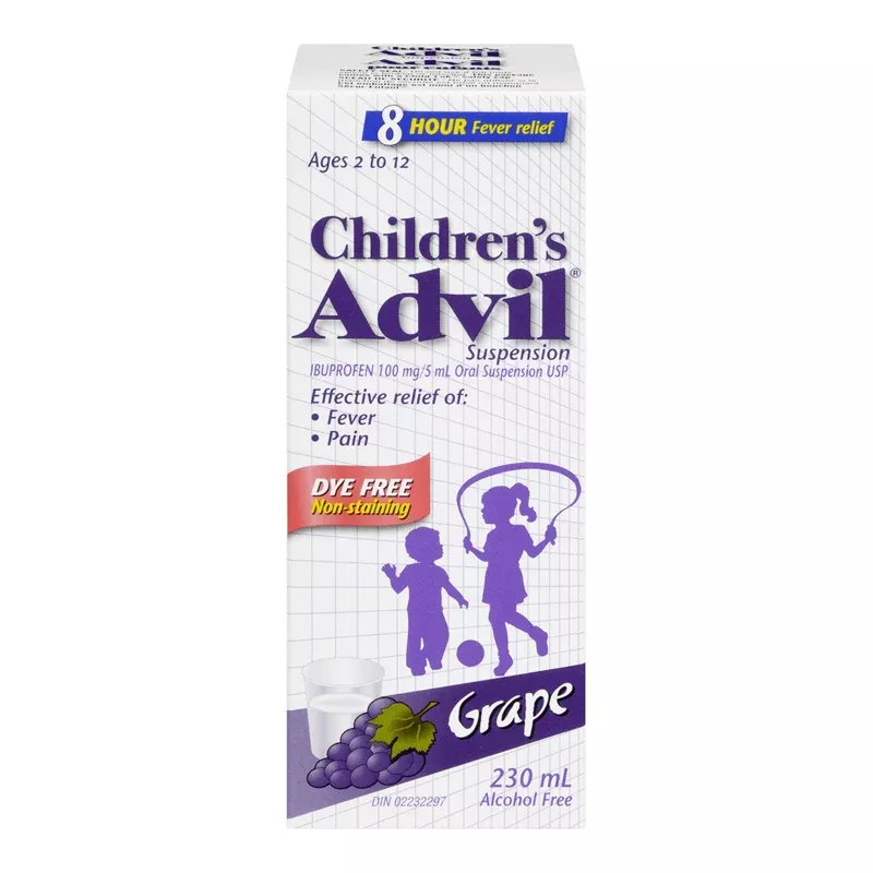 Advil Childrens Grape Dye Free (1-230 mL) (jit)