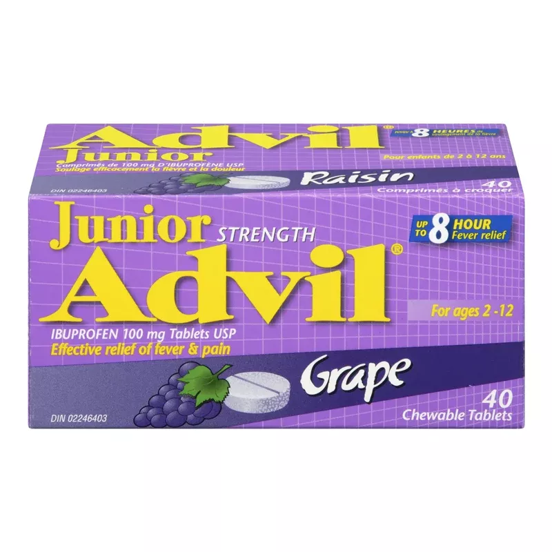 Advil Jr. Strength Grape (1-40 ea) (jit)