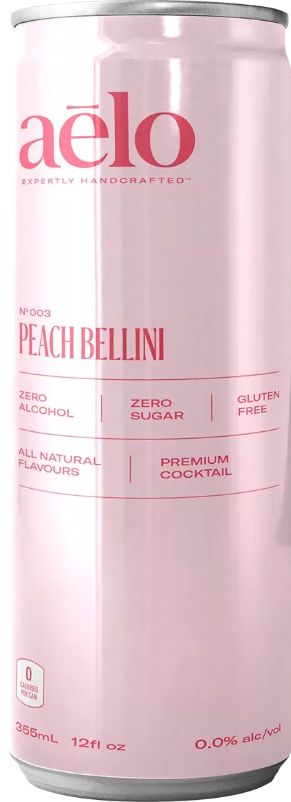 Aelo - Peach Bellini - Non Alcoholic (24 x 355)(jit)