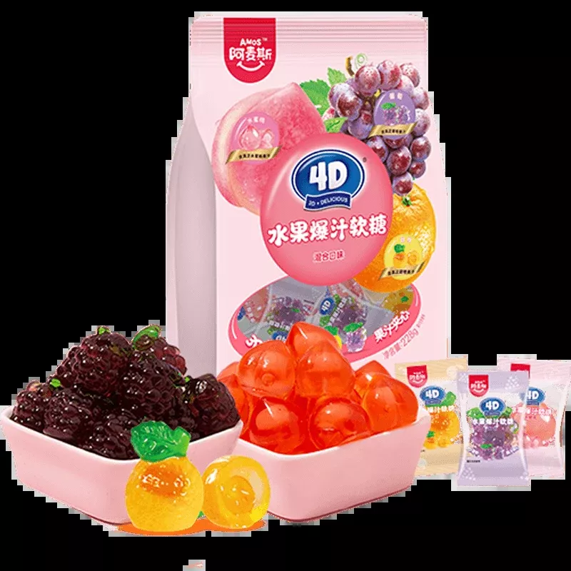 Amos Fruit-Shaped Gummy Candy Mix 228g