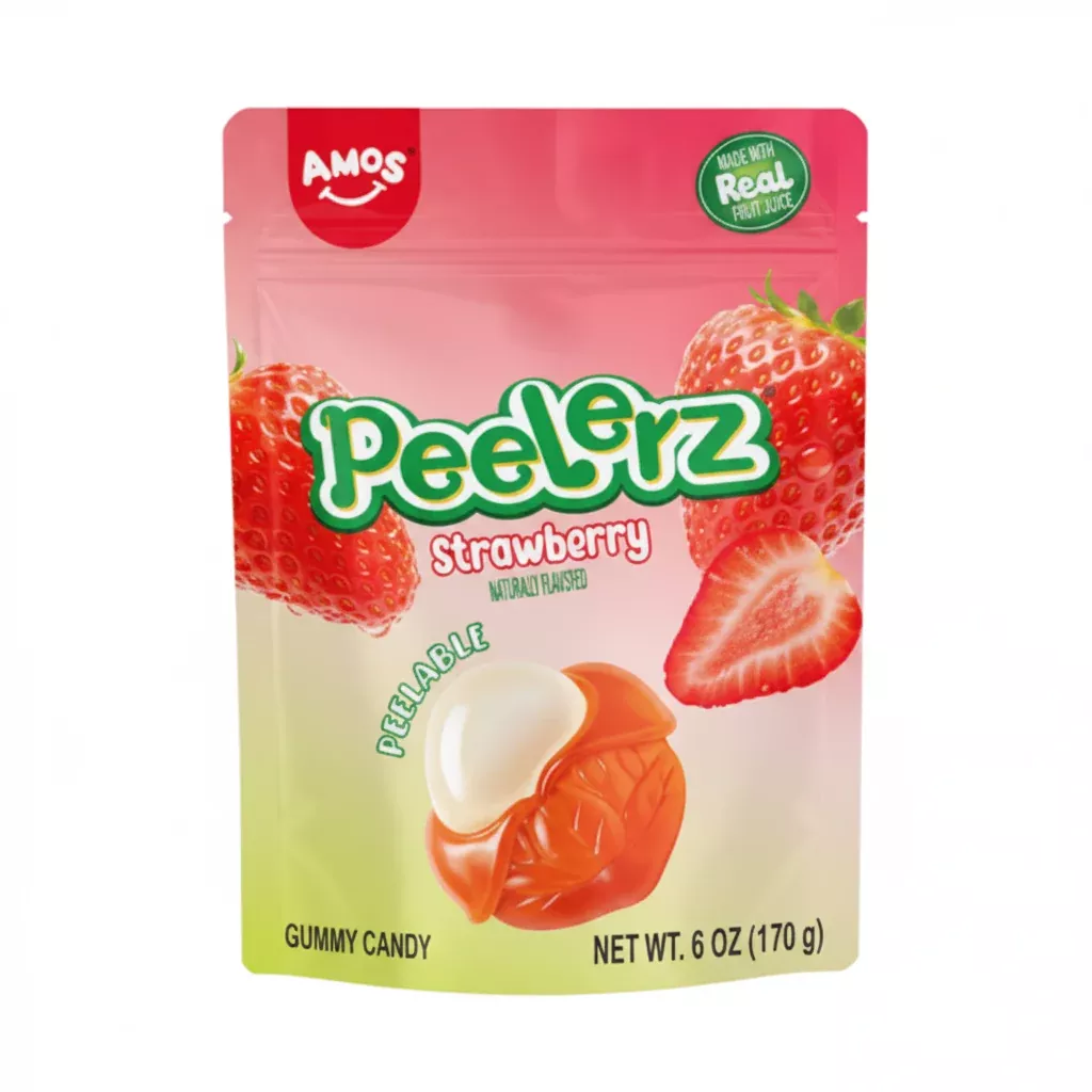 Amos Peelerz Gummy Candy - Strawberry