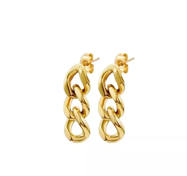 ARIA 14K Gold Chain Earrings