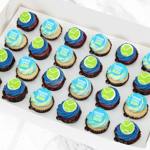 Australian Tennis Treats Mini Cupcakes (24)