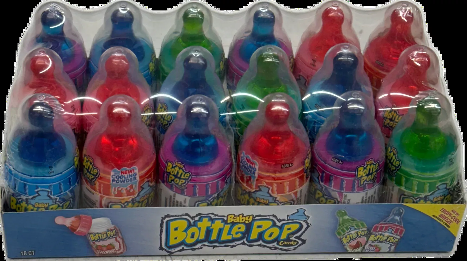 Baby Bottle Pops Assorted Flavors (18 Pieces Per Box)