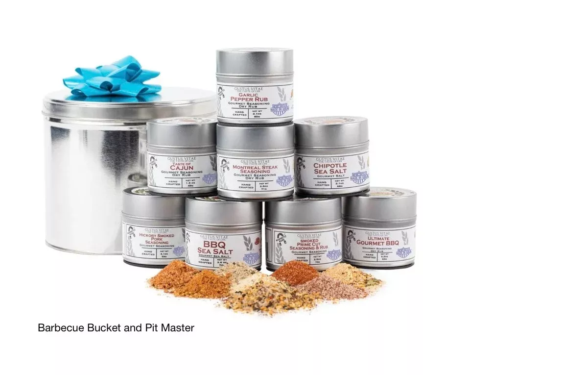 BBQ Bucket & Pit Master Gift Set,Barbecue Master Care Package