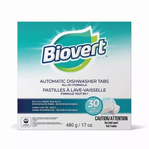 Biovert All-in-1 Dishwasher Tabs (6-30 ea) (jit)