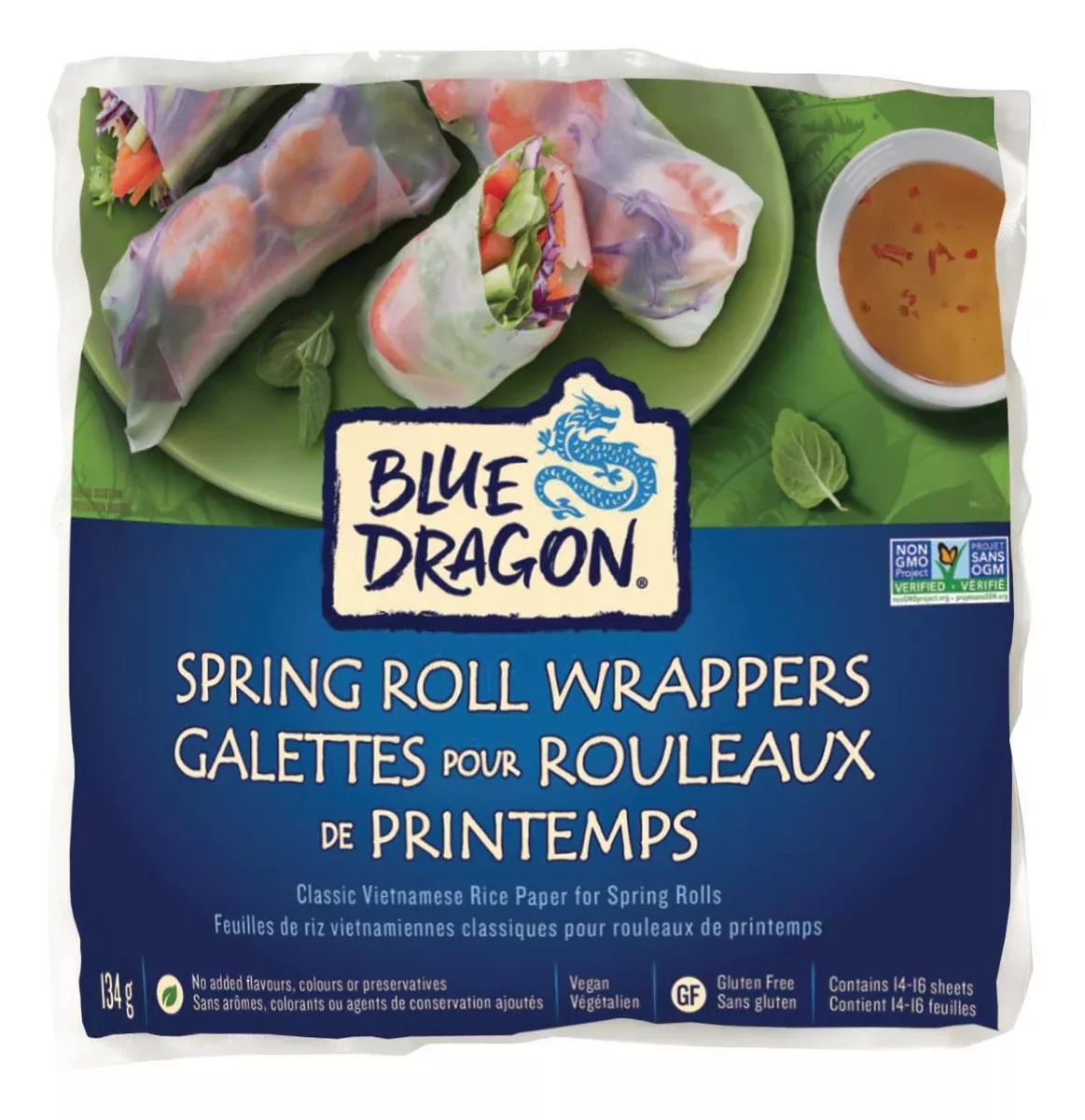 Blue Dragon Spring Roll Wrappers (12 - 134 g) (jit)