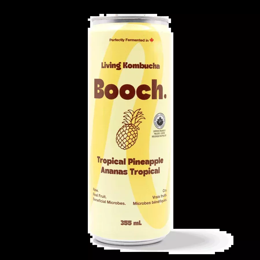 Booch Kombucha - Tropical Pineapple Cans (12x355ml)