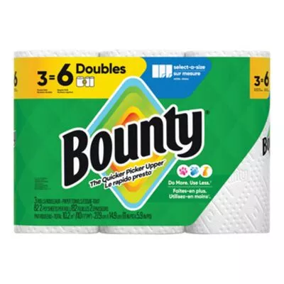 Bounty Select A Size Double Rolls (Case of 3-8 Rolls (24 Rolls Total))