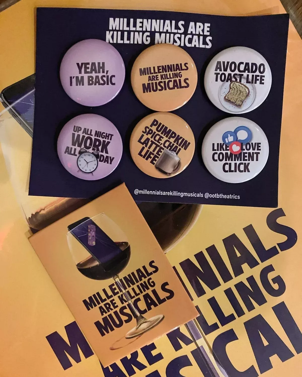 Button Set - Millennials Are Killing Musicals
