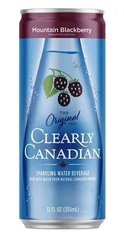 Clearly Canadian Sparkling Water - Mountain Blackberry (24-355 mL (Cans)) (jit)
