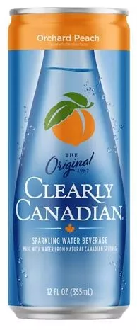 Clearly Canadian Sparkling Water - Orchard Peach (24-355 mL (Cans)) (jit)