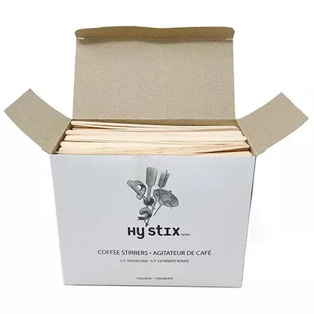 Coffee Stir Sticks 5.5" Wood (1000 Per Box)