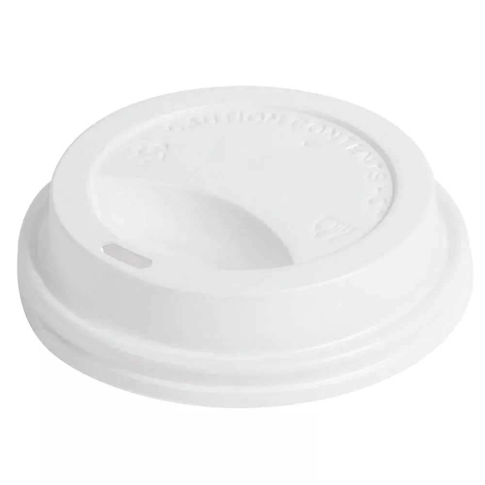 Compostable White Dome Lids For Ecotainer 10-20oz Cups(1200 Per Case)