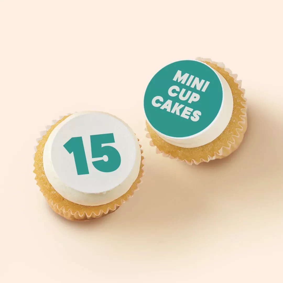 Custom Logo Mini Cupcakes | Cupcake Central Bakery Melbourne