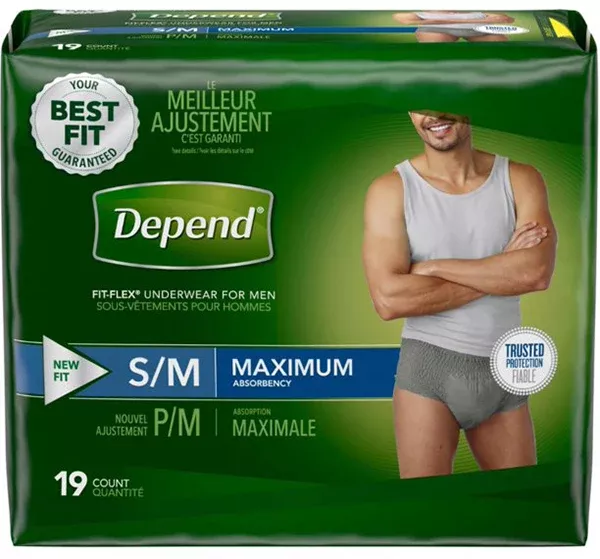 Depend Men's Underwear Small (2-19 ea) (jit)