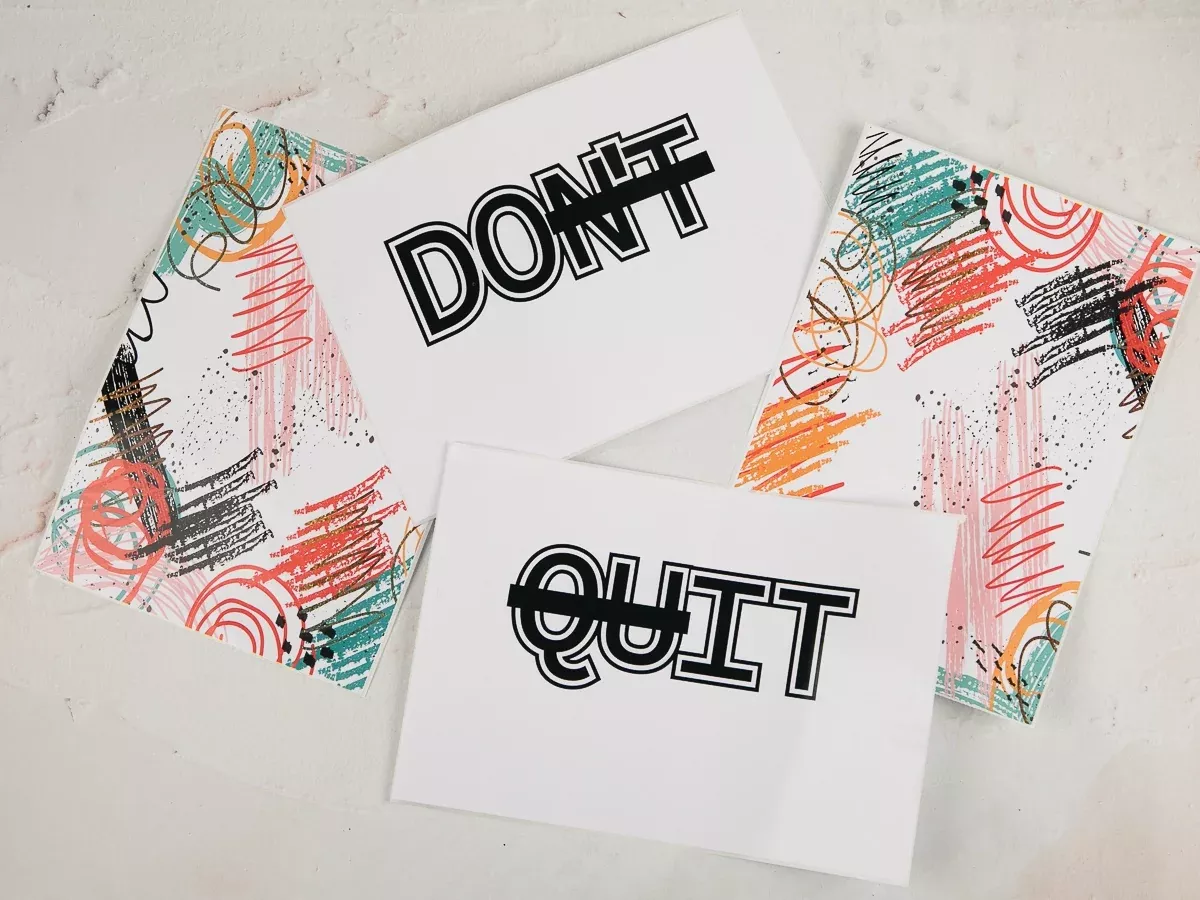 Don't Quit Care Package Sticker Kit