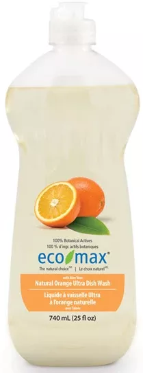 Eco-Max Dish Liquid Natural Orange (6-740 mL) (jit)