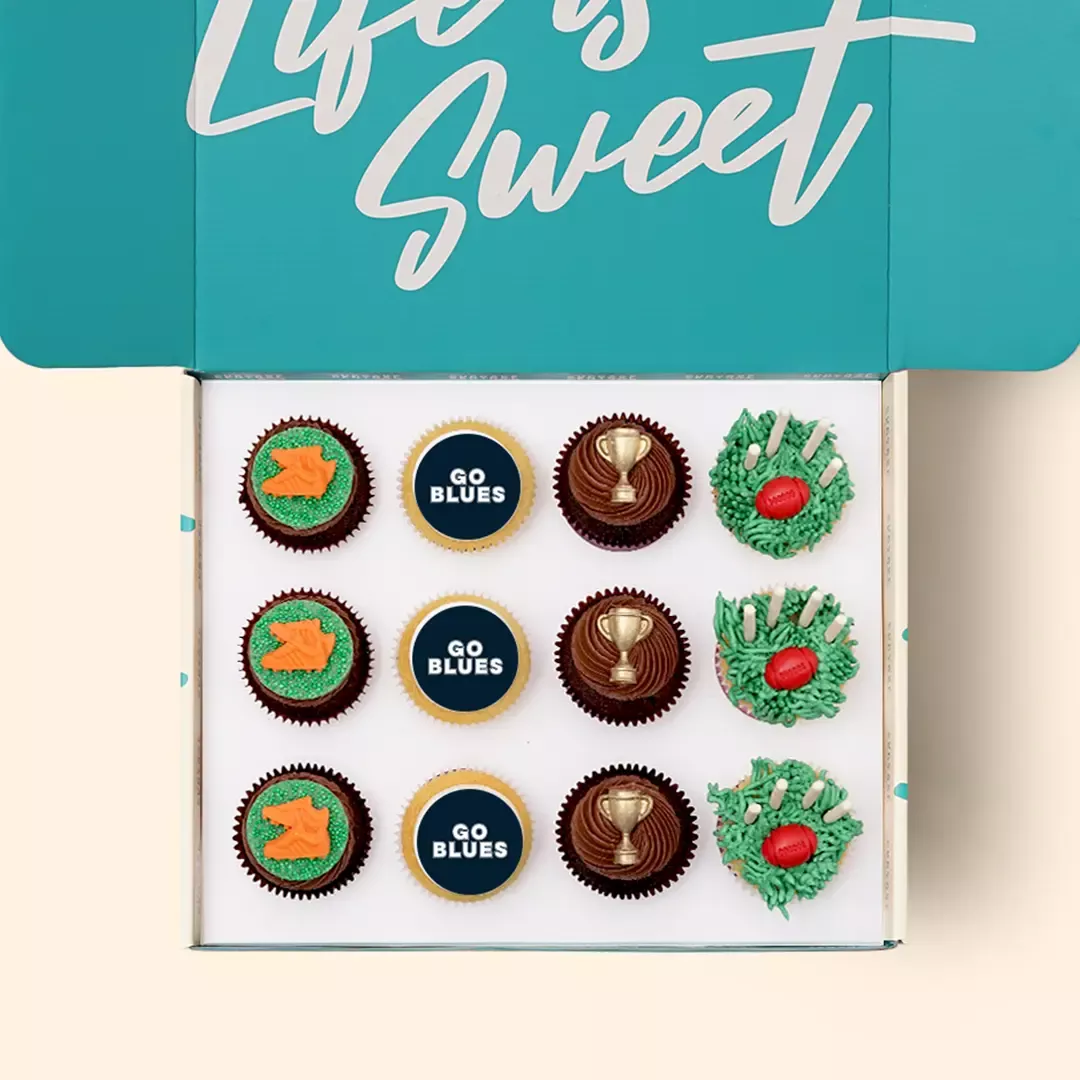 Footy Themed Cupcake Gift Box | Cupcake Central