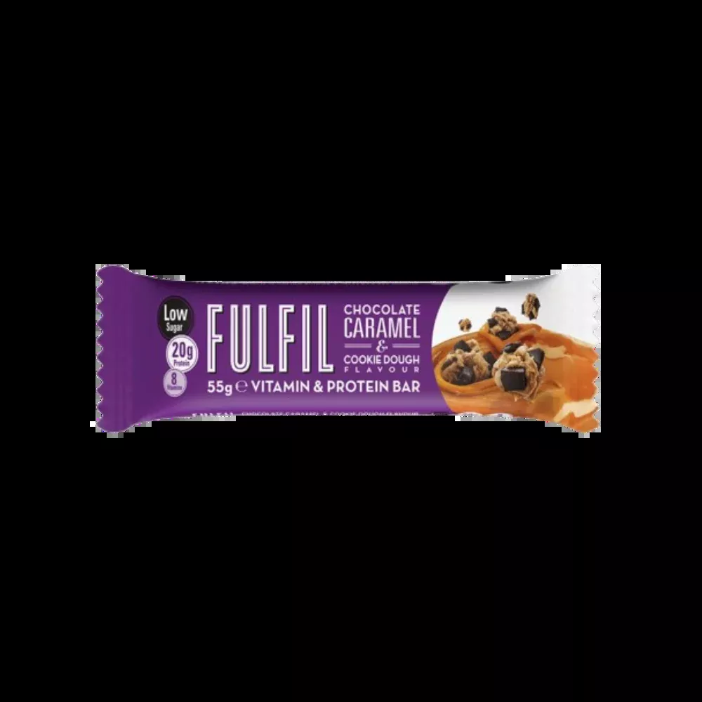 Fulfil - Chocolate Caramel & Cookie Dough Vitamin & Protein Bar (55g) (15/carton)