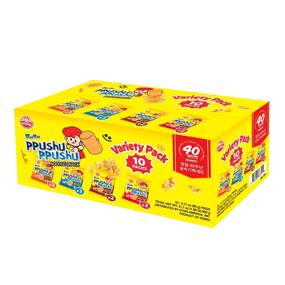 [H Mart Exclusive]Ppushu Ppushu Variety Mix 10pk 31.7 Oz (900g)