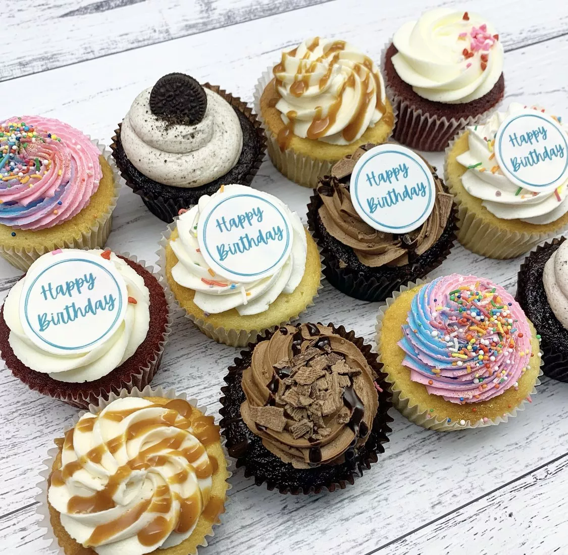 “Happy Birthday” Cupcake Box