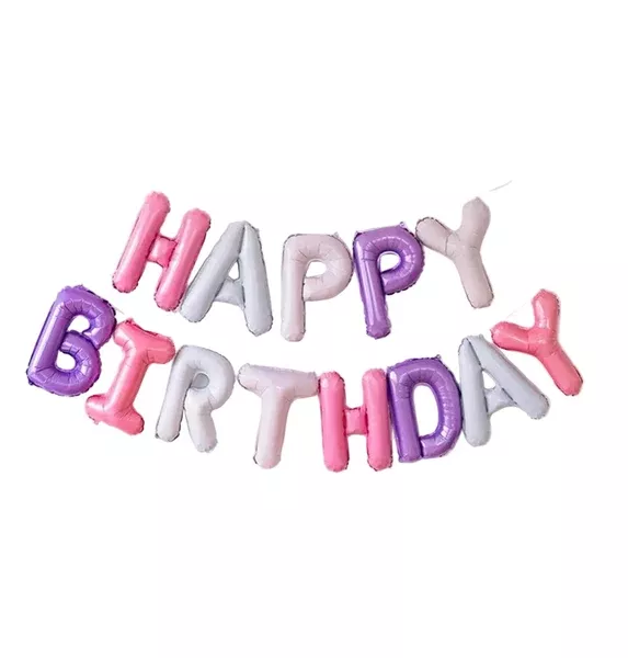 "Happy Birthday" Pink Balloon