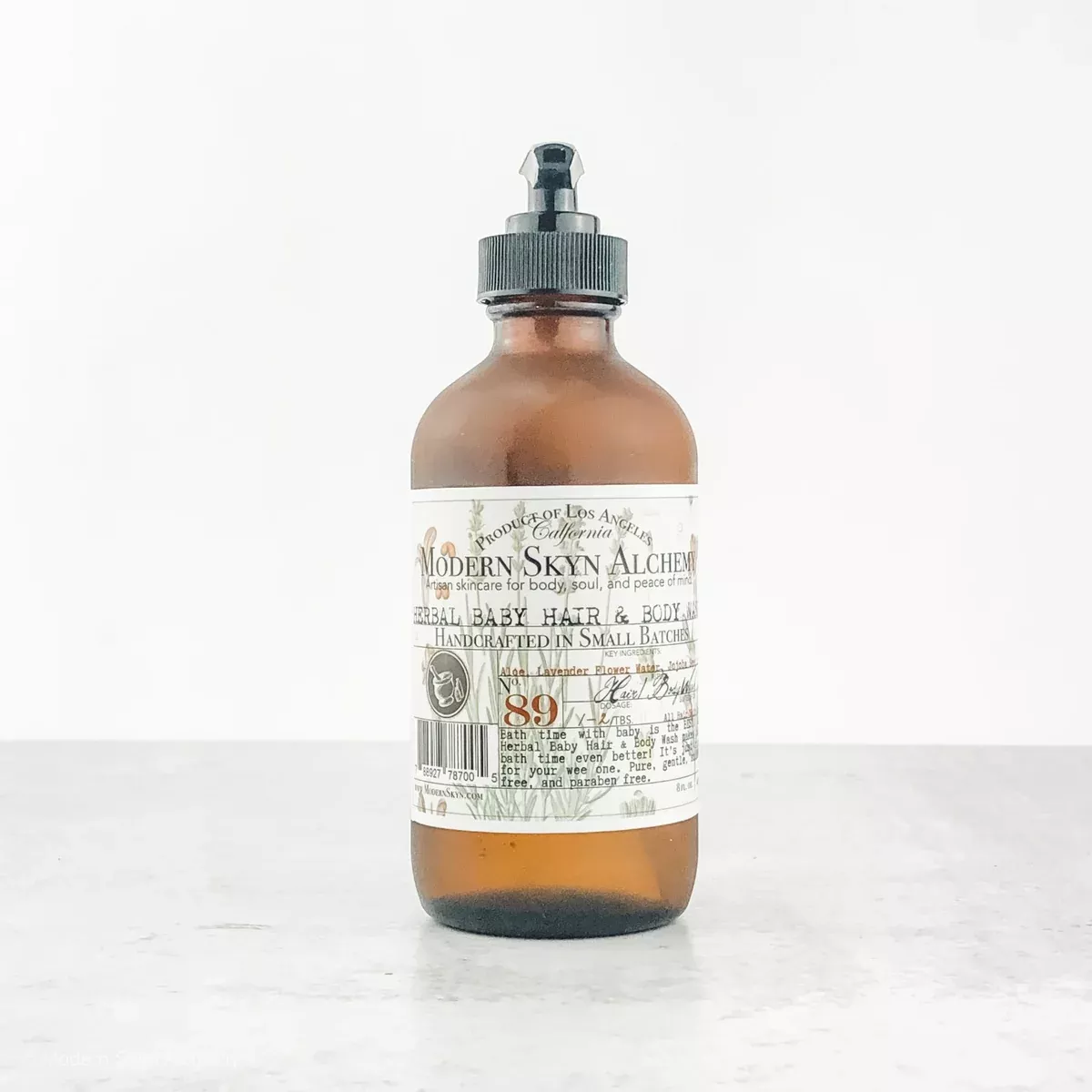 HERBAL BABY HAIR + BODY WASH (8 OZ.)