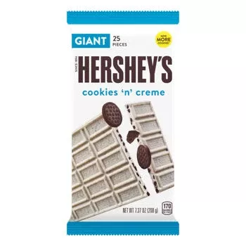Hershey's Cookies n Cream Giant Bar 7.37 oz (1Giant Bar)