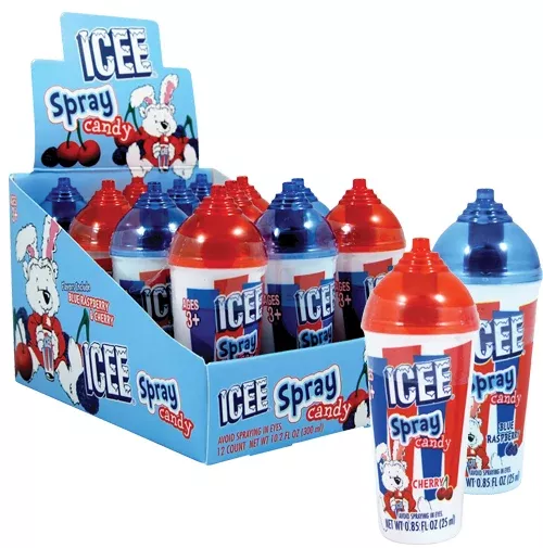 Icee Spray Candy Mix Flavor (12 Pieces Per Box)