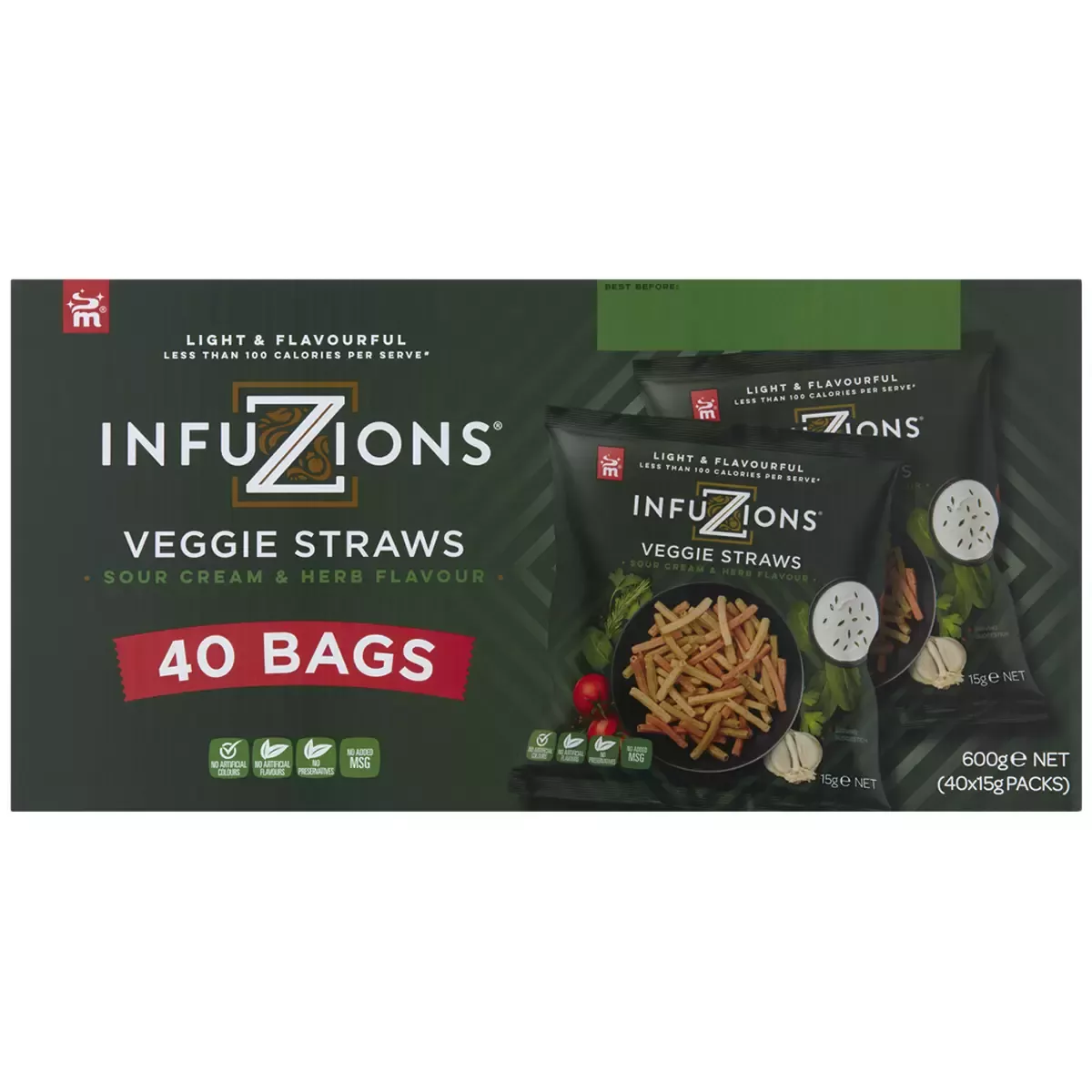 Infuzions Vege Straws x40 Bags