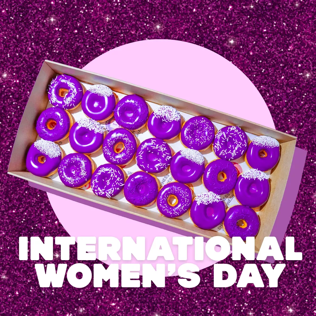 International Women's Day Mini Donuts