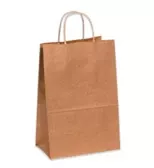 Kraft Handle Bag (14"x9"x16") (200 Per Case) (jit)