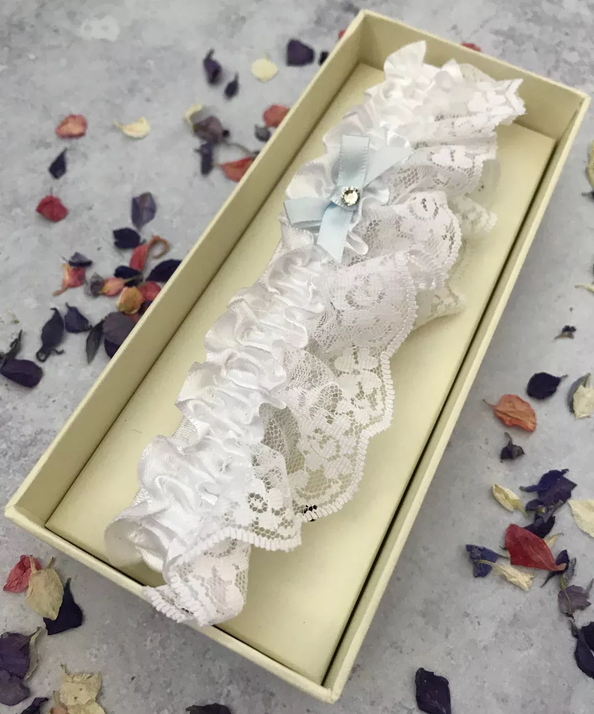 Lace and Satin Wedding Garter