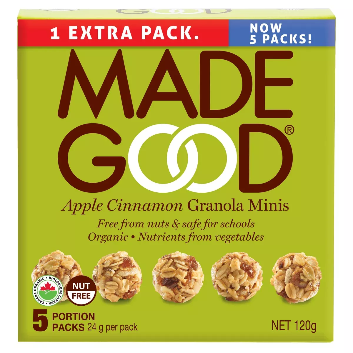 MadeGood - Granola Minis - Apple Cinnamon (5x24g) (Made Good)