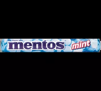 Mentos Mints Chewy Peppermint 1.32 oz (15 Rolls Per Box)