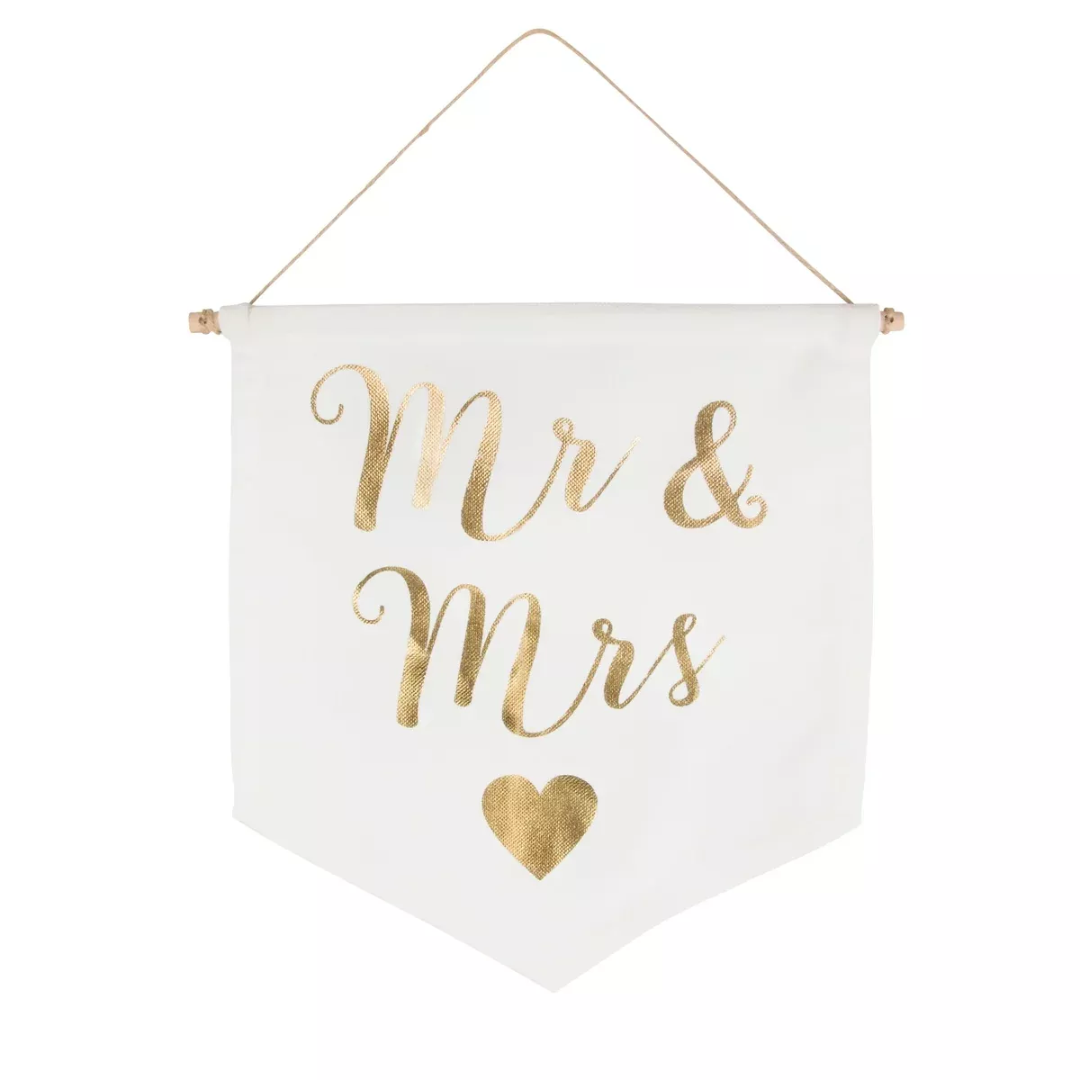 'Mr & Mrs' Hanging Flag