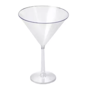 PLASTIC MARTINI CUP 6.9 X 8 CM 12 PACK