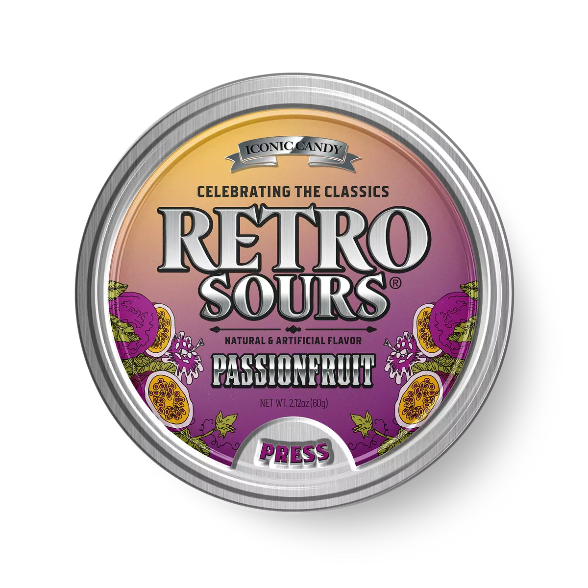 Retro Sours Passionfruit 2.12 (8 Units Per Box)