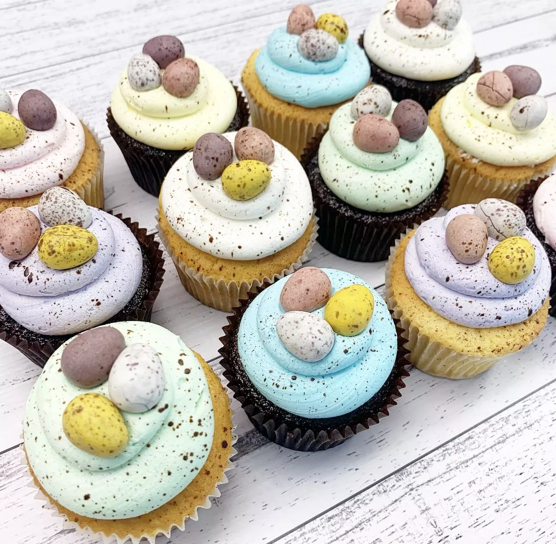 “Speckled Eggs” Easter Cupcake Box