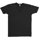 T Shirts Black 5X V Neck Short Sleeve (1 Pieces)