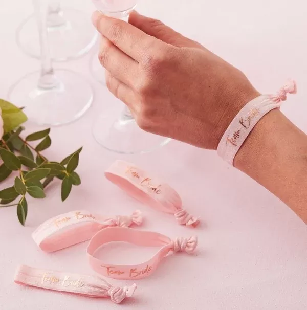 "Team Bride"Wrist Bands