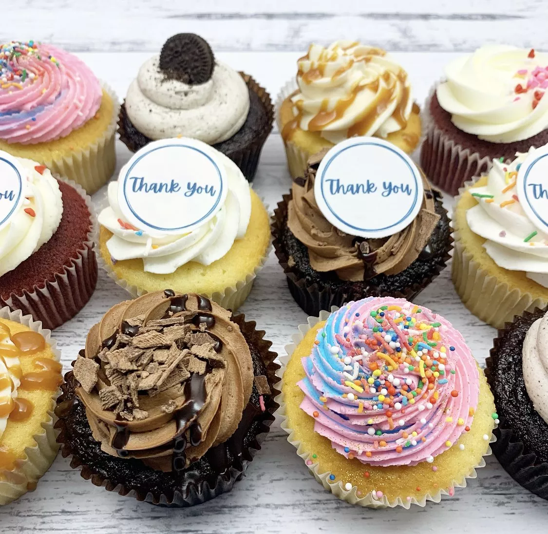 “Thank You” Cupcake Box